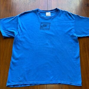 Y2K Nike Puff Print Blue T-Shirt Size L